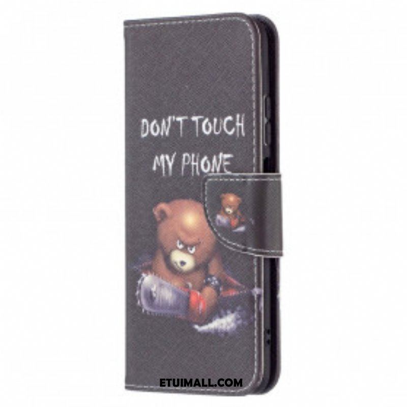 Etui Folio do Xiaomi Redmi Note 10 / 10S Niebezpieczny Niedźwiedź