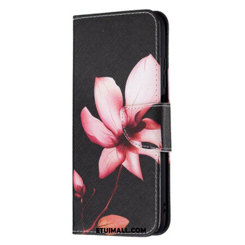 Etui Folio do Xiaomi Redmi Note 10 5G Różowy Kwiat