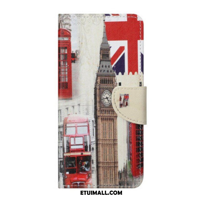 Etui Folio do Xiaomi Redmi Note 10 5G Życie W Londynie