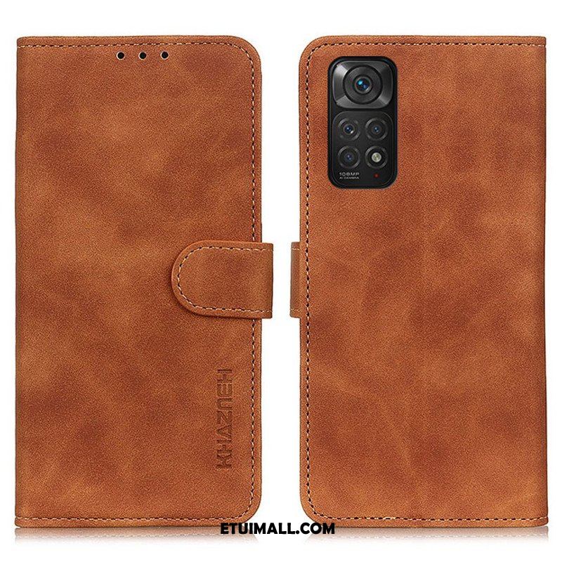 Etui Folio do Xiaomi Redmi Note 11 / 11S Khazneh Efekt Skóry W Stylu Vintage