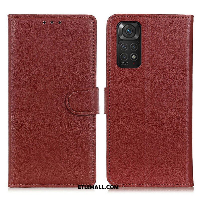 Etui Folio do Xiaomi Redmi Note 11 / 11S Tradycyjnie Liczi