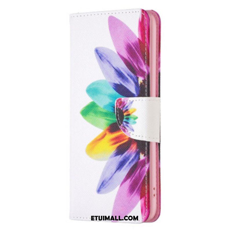 Etui Folio do Xiaomi Redmi Note 12 5G Akwarela Kwiat