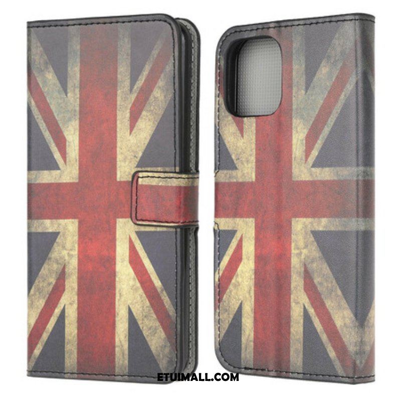 Etui Folio do iPhone 13 Mini Flaga Anglii