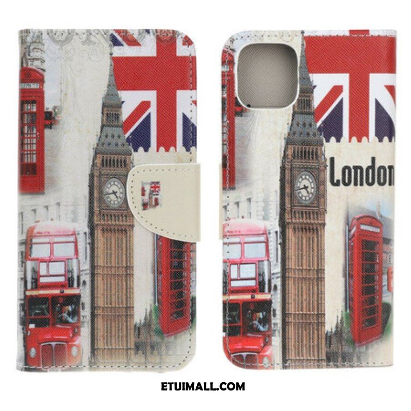 Etui Folio do iPhone 13 Mini Życie W Londynie