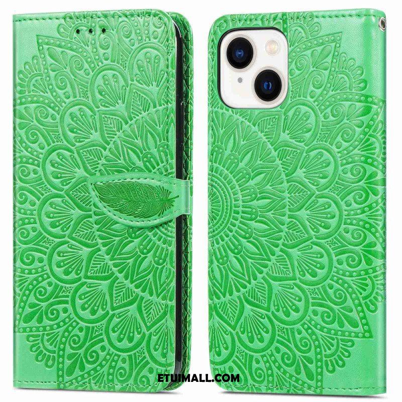 Etui Folio do iPhone 14 Plus Plemienne Liście