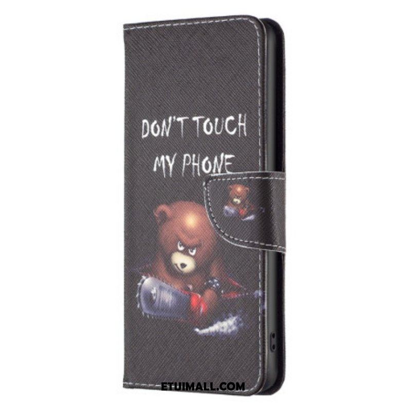 Etui Folio do iPhone 14 Pro Niebezpieczny Niedźwiedź