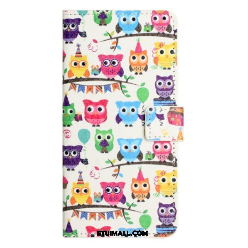 Etui Folio do iPhone 15 Gang Sów