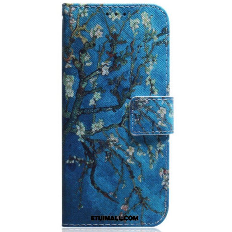 Etui Folio do iPhone 15 Kwitnące Gałęzie