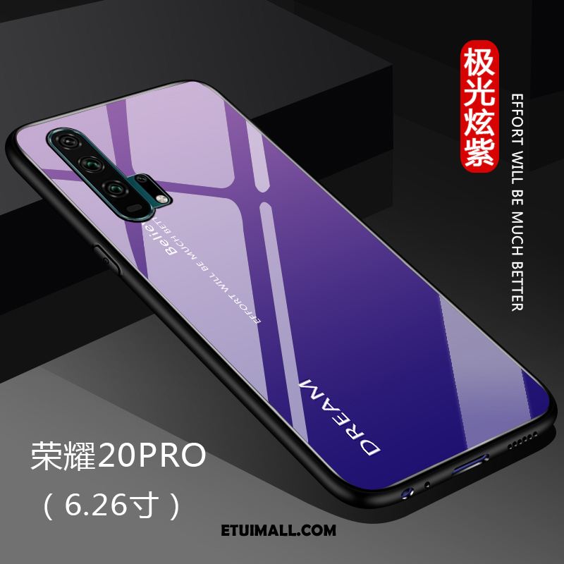 Etui Honor 20 Pro Telefon Komórkowy Szkło Purpurowy Gradient All Inclusive Futerał Online