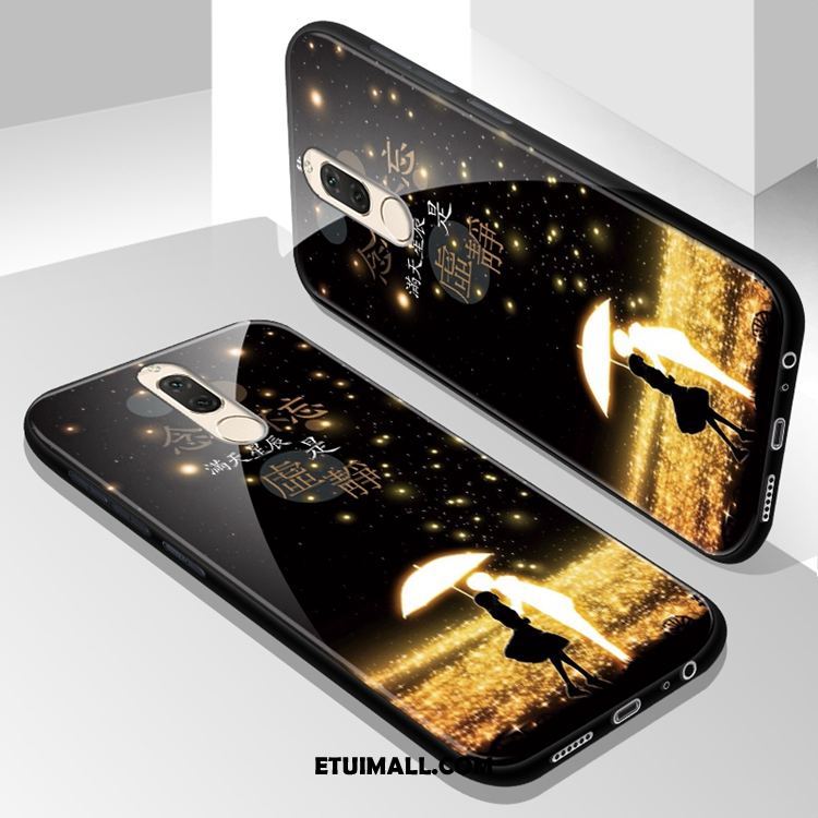 Etui Huawei Mate 10 Lite Czarny Szkło Szkło Hartowane Telefon Komórkowy Anti-fall Futerał Sklep