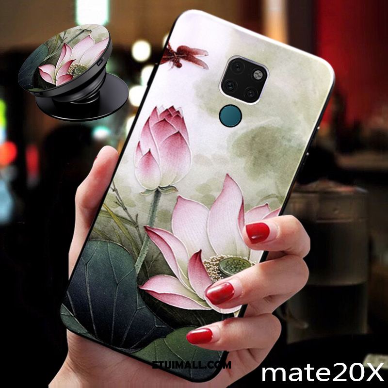 Etui Huawei Mate 20 X Akcesoria Anti-fall Tendencja Zielony Ochraniacz Futerał Sklep