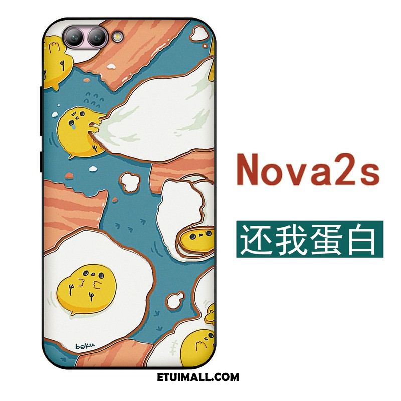 Etui Huawei Nova 2s Ochraniacz Piękny Niebieski Miękki Super Słodkie Pokrowce Tanie