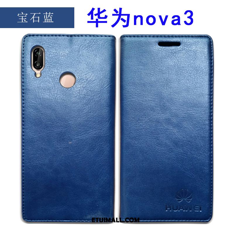 Etui Huawei Nova 3 Prawdziwa Skóra All Inclusive Ochraniacz Telefon Komórkowy Anti-fall Futerał Kup