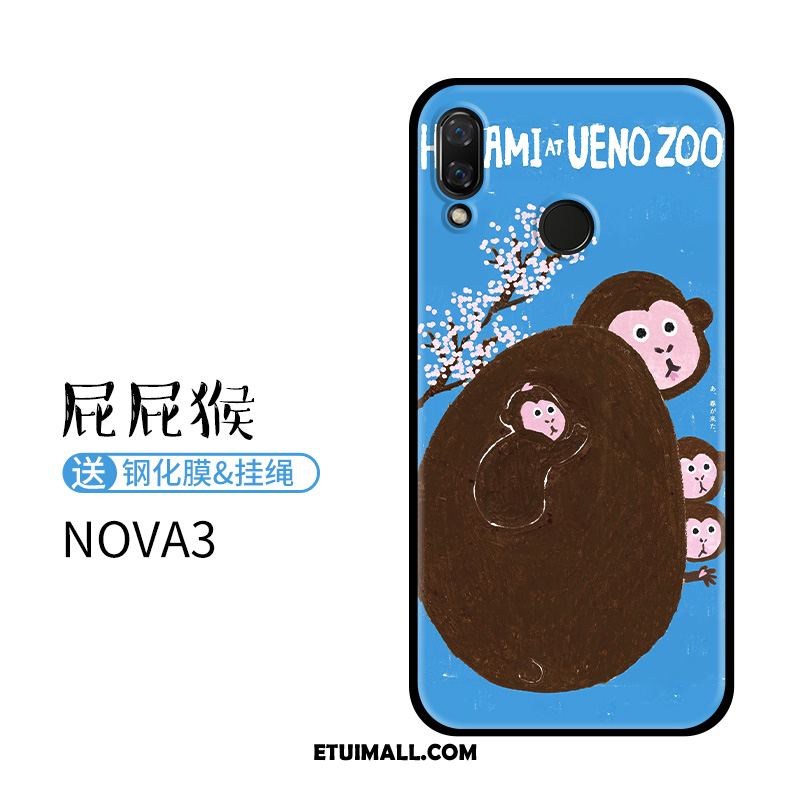 Etui Huawei Nova 3 Telefon Komórkowy Nubuku Niebieski Anti-fall Relief Obudowa Kupię