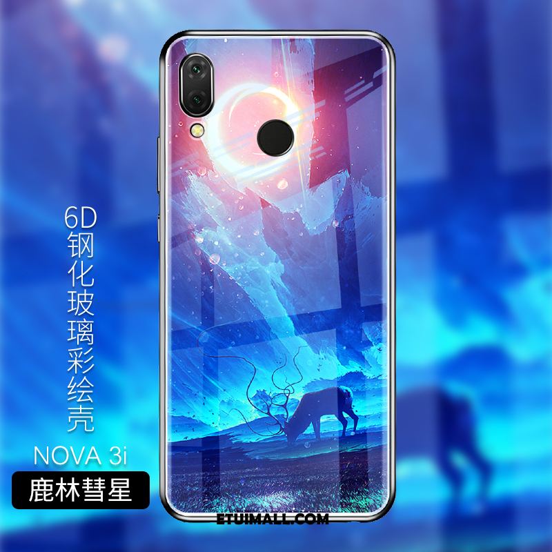 Etui Huawei Nova 3i Ochraniacz Niebieski Szkło Hartowane Telefon Komórkowy Silikonowe Futerał Sklep