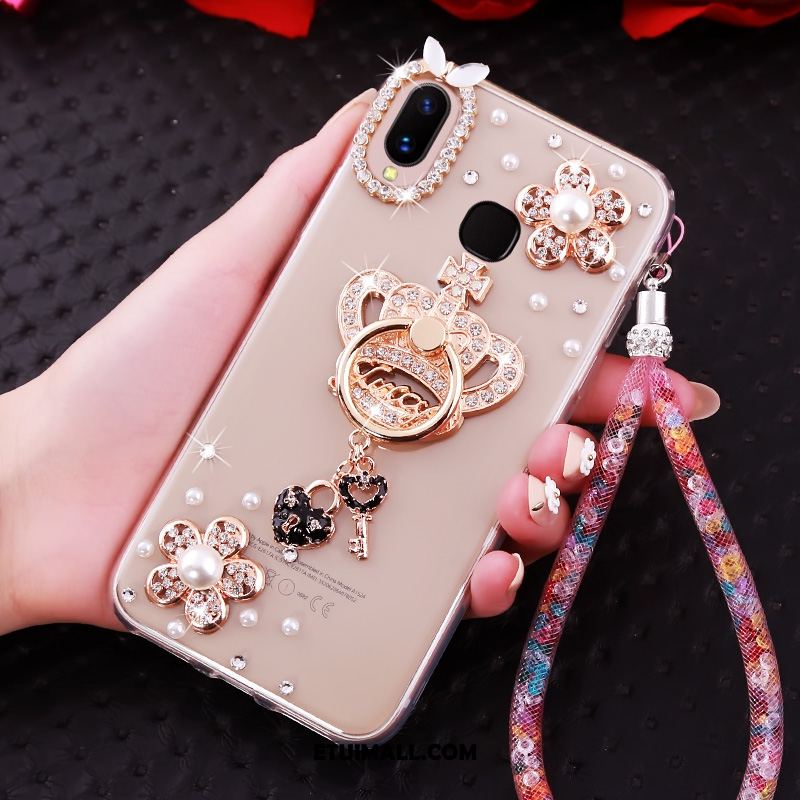 Etui Huawei Nova 3i Rhinestone Ring Anti-fall Złoto Wiszące Ozdoby Futerał Tanie