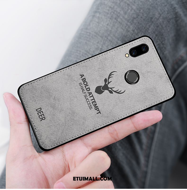 Etui Huawei Nova 3i Telefon Komórkowy Płótno Wzór Szary Cienkie Obudowa Tanie