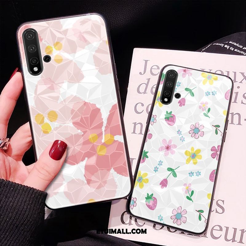 Etui Huawei Nova 5t Telefon Komórkowy Kształt Diamentu Różowe All Inclusive Czerwony Netto Pokrowce Sprzedam