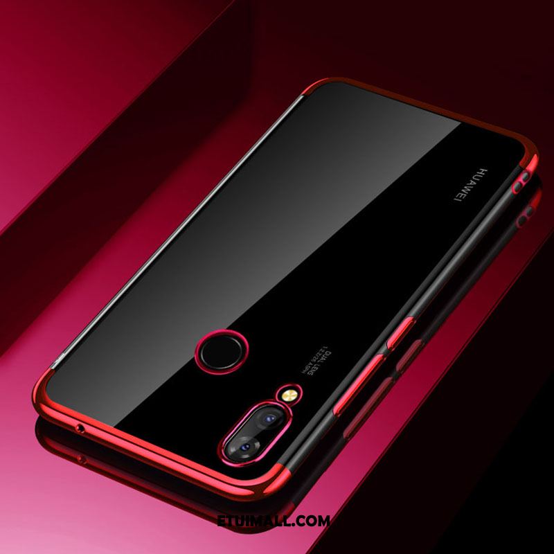 Etui Huawei P Smart+ Nowy Przezroczysty Telefon Komórkowy Silikonowe Czerwony Futerał Sklep