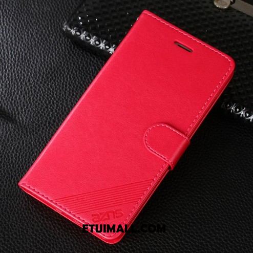Etui Huawei P Smart Ochraniacz Telefon Komórkowy Miękki Czerwony Skórzany Futerał Obudowa Tanie