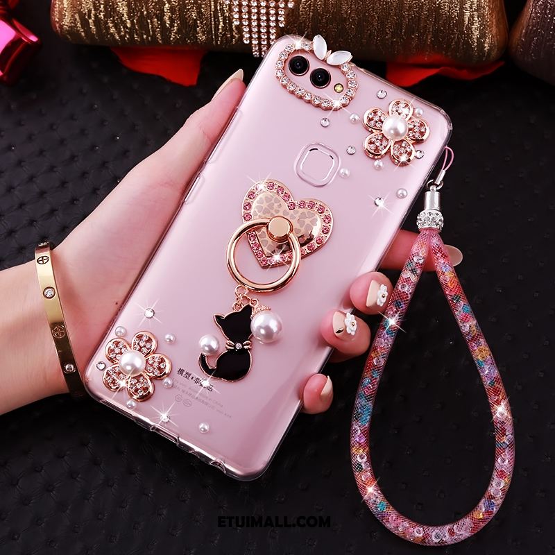 Etui Huawei P Smart Przezroczysty Telefon Komórkowy Miękki Rhinestone Ochraniacz Obudowa Dyskont