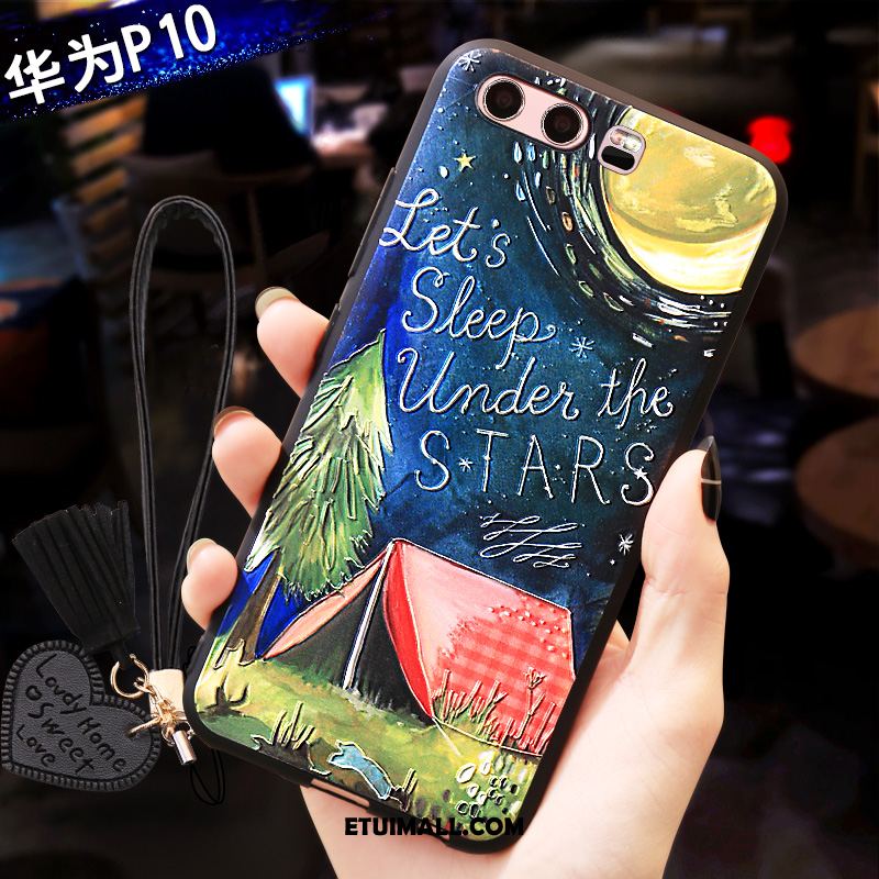 Etui Huawei P10 Telefon Komórkowy Zielony Relief Anti-fall All Inclusive Pokrowce Sklep