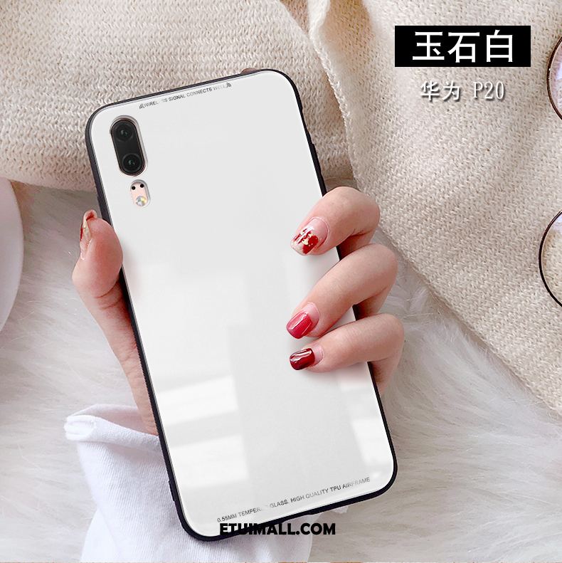 Etui Huawei P20 Biały Szkło Telefon Komórkowy Obudowa Dyskont
