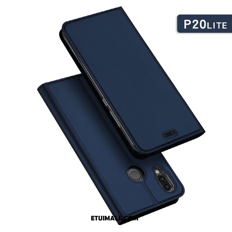 Etui Huawei P20 Lite Karta Magnetyzm Telefon Komórkowy Niebieski Ochraniacz Obudowa Kupię