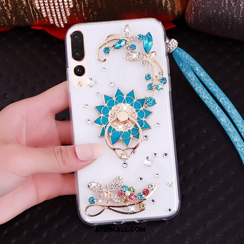 Etui Huawei P20 Pro Miękki Anti-fall Ochraniacz Zielony Rhinestone Pokrowce Tanie