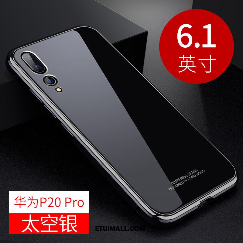 Etui Huawei P20 Pro Osobowość Metal Kreatywne Granica Szkło Futerał Tanie