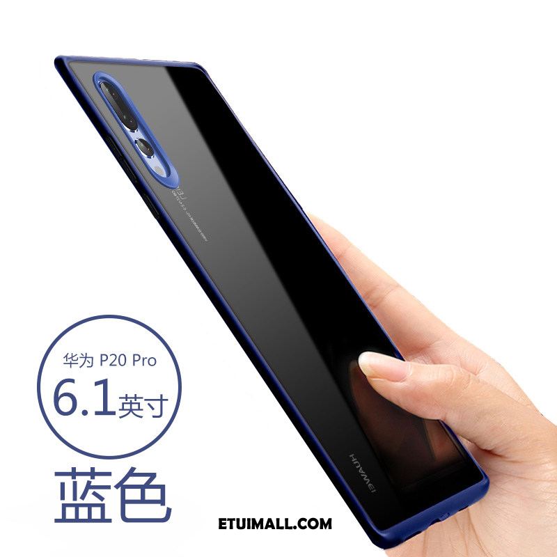 Etui Huawei P20 Pro Silikonowe Anti-fall Niebieski All Inclusive Cienkie Futerał Sprzedam