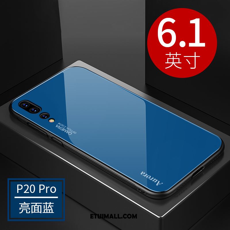 Etui Huawei P20 Pro Szkło Hartowane Cienkie Osobowość Pu Anti-fall Obudowa Kup