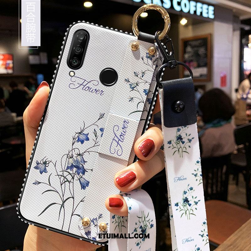 Etui Huawei P30 Lite Ochraniacz Telefon Komórkowy Anti-fall Wiszące Ozdoby Biały Futerał Sklep