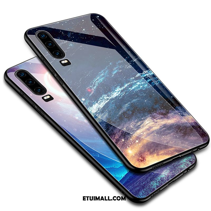 Etui Huawei P30 Miękki Silikonowe Gwiaździsty Szkło Purpurowy Futerał Oferta