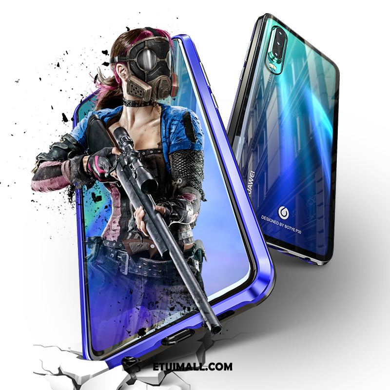 Etui Huawei P30 Modna Marka Wysoki Koniec Metal Cienkie Czarny Obudowa Na Sprzedaż