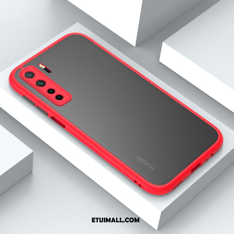 Etui Huawei P40 Lite 5g Cienkie All Inclusive Czerwony Ochraniacz Nowy Pokrowce Tanie