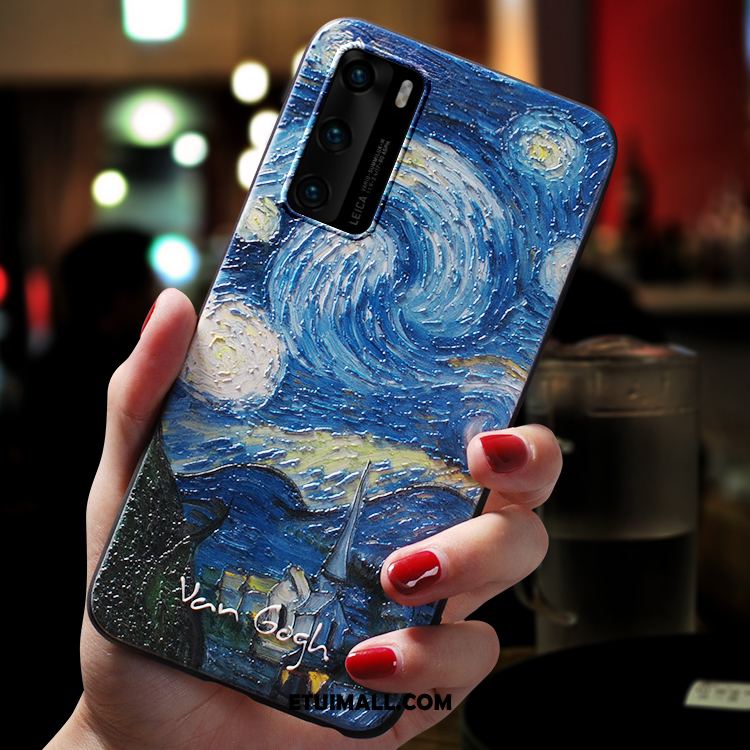 Etui Huawei P40 Nubuku Sztuka Europa Telefon Komórkowy Osobowość Pokrowce Sklep