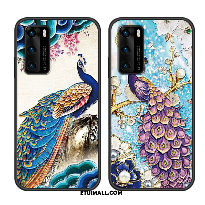 Etui Huawei P40 Ochraniacz Kolor Vintage Tendencja Chiński Styl Futerał Tanie