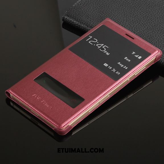 Etui Huawei P8 Czerwony Klapa Telefon Komórkowy Anti-fall Ochraniacz Futerał Dyskont
