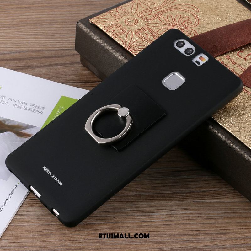 Etui Huawei P9 Plus Czarny Nubuku Telefon Komórkowy Anti-fall Ochraniacz Obudowa Tanie