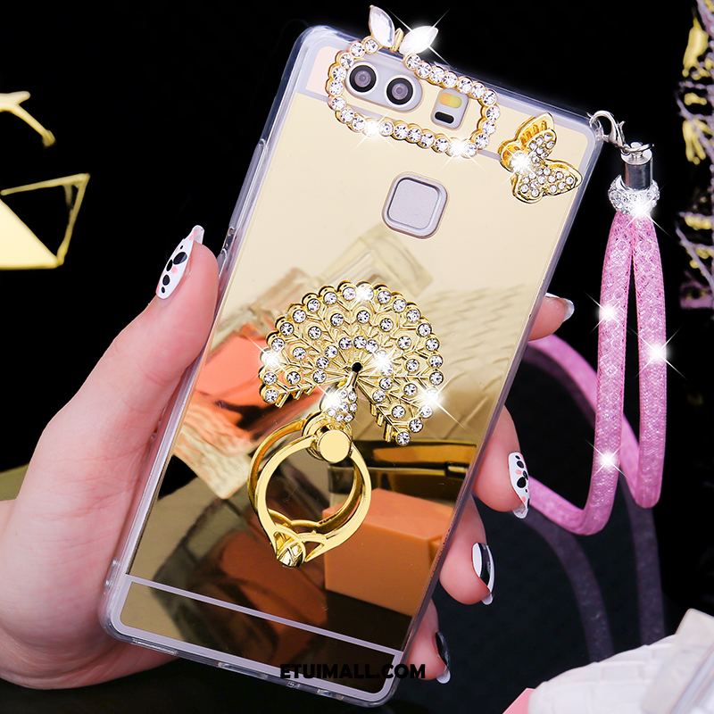 Etui Huawei P9 Plus Pu Telefon Komórkowy Pawie Miękki Rhinestone Pokrowce Kup