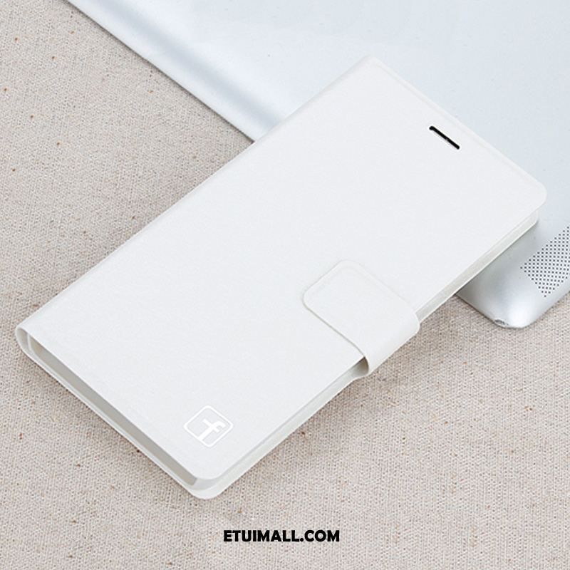 Etui Huawei Y6 2018 Skórzany Futerał Ochraniacz Telefon Komórkowy Biały Futerał Tanie