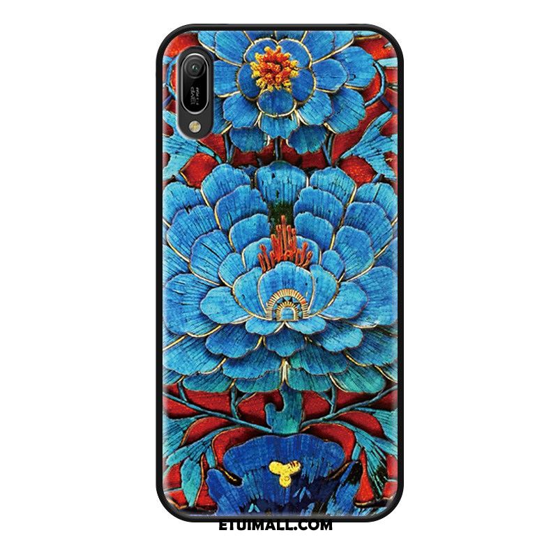 Etui Huawei Y6 2019 Luksusowy Chiński Styl Ochraniacz Anti-fall Relief Obudowa Sklep