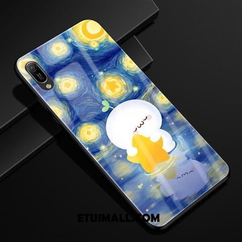 Etui Huawei Y6 2019 Ochraniacz Niebieski Telefon Komórkowy Szkło Kreatywne Pokrowce Tanie