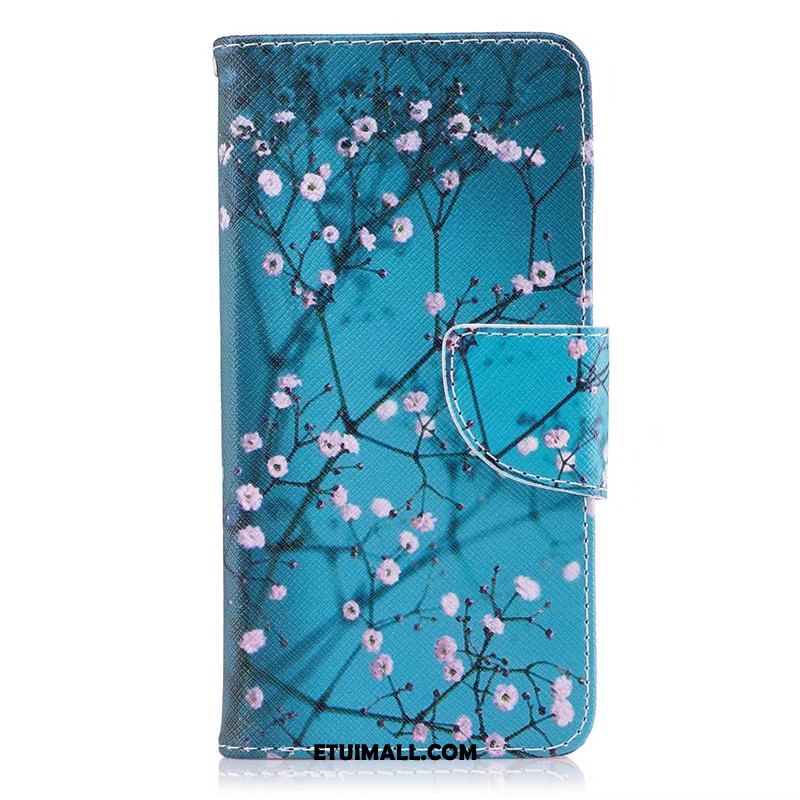 Etui Huawei Y6 Pro 2017 Telefon Komórkowy Skórzany Futerał Niebieski Kreskówka Piórka Pokrowce Tanie