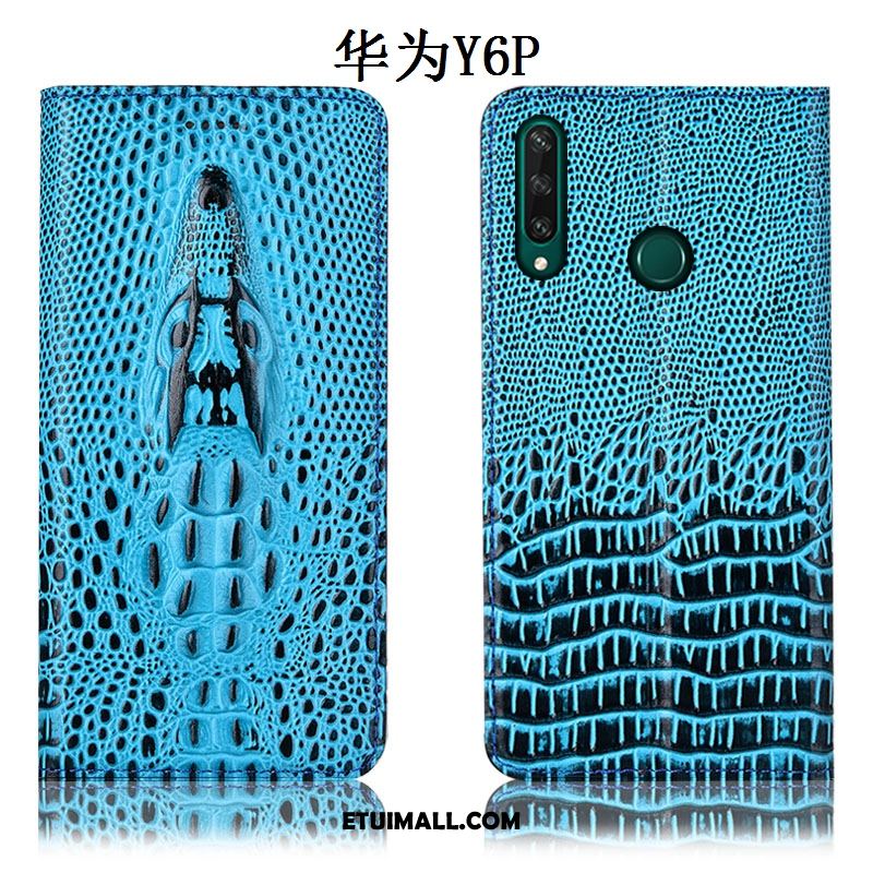 Etui Huawei Y6p Anti-fall Telefon Komórkowy Niebieski All Inclusive Skórzany Futerał Pokrowce Sklep