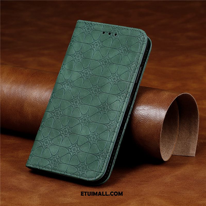 Etui Huawei Y6s Zielony Skórzany Futerał Szczęśliwy Relief Telefon Komórkowy Pokrowce Na Sprzedaż