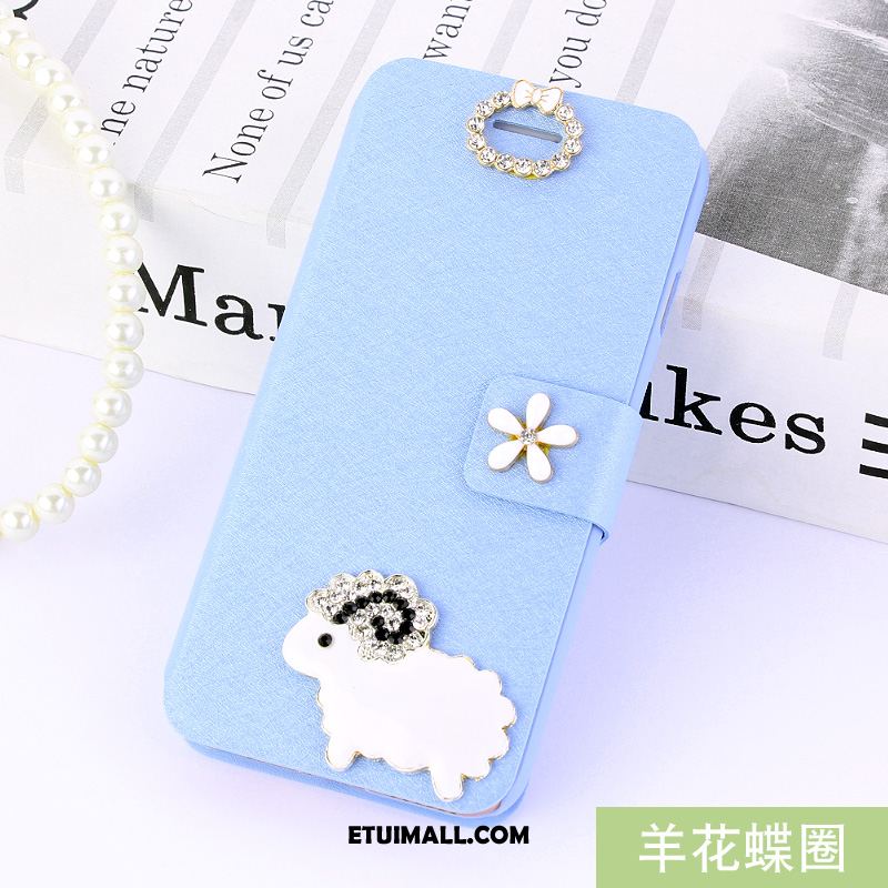 Etui Huawei Y7 2018 Niebieski Anti-fall Skórzany Futerał Ochraniacz Telefon Komórkowy Obudowa Online