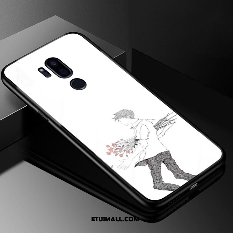 Etui Lg G7 Thinq Biały Zakochani Kreatywne Vintage Szkło Futerał Sklep