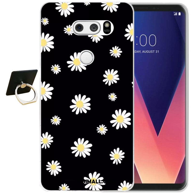 Etui Lg V30 Telefon Komórkowy Relief Anti-fall Ochraniacz Kwiaty Obudowa Sklep